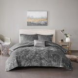 Twin/Twin XL Velvet Comforter Set with Throw Pillow B03595915