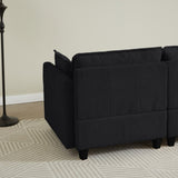 Modular Sectional Sofa,Deep Seat Couch for Living , 4 Pillow, Modern L-Shaped Sofa for Living W1825P268645