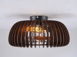 20" Semicircle Modern Flush Mount Fan Light,Ceiling Fans with Lights and Remote W3596P462048