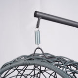 Cat Swing Bed with Stand & Cushion, Cat Egg Chair with Rattan Wicker Appearance, Indoor Hanging 14762130