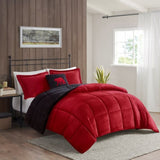 King Plush to Sherpa Down Alternative Comforter Set B035100472