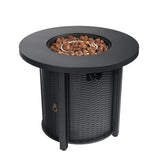 30inch Propane Round Fire Table 40000BTU Propane Fire Pit Table 95329613