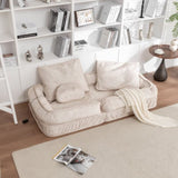 Upholstered Human Dog Bed for Adult & Pets,with 5 Adjustable Position &Massage Pillow, Bean Bag W1170P282474