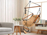 Oxford Cloth Hardwood With Cup Holder Wooden Stick Perforated 100kg Seaside Courtyard Oxford Cloth 12565067
