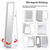 360 Degree Rotation Full-Body Mirror Cabinet PVC Film Moisture-Proof Dressing Mirror Cabinet Super 84301225