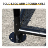 10 x 10 ft Large Metal Chicken Coop, Walk-in Poultry Cage Chicken Hen Run House with Waterproof 90845819