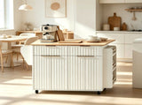 () 4-Door 2-Drawer Grille Food Cart Champagne Gold Thermoformed Door Panels 00503555
