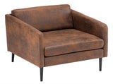 Hydrogen Bomb Iron Legs Wooden Frame 74*71*74cm Bronzing Cloth Indoor Chair Orange 04180848