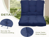 Outdoor High Back Chair Cushions Set of 2, 42"x21"x4" Tufted Waterproof Patio Cushion for Rocking & 98196974