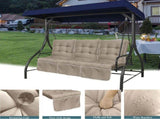 Outdoor High-Back Chair Cushions, One-Piece Hinged and Back Design, Fade-Resistant & Waterproof 50023565