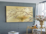 Set of 2 Cherry Blossom Wall Art Panels, Wall Decor for Living Room Dining Room Office Bedroom, W2078130261