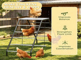 10 Pcs Chicken Coop Perches with Adjustable Swing, Roosting Bars for Backyard Brooder & Farm Coop 26772839