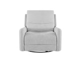 Dublin 30" Swivel Power Recliner Arm Chair Heathered Light Gray Polyester B2719P328581
