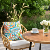 5 Pieces Patio Dining Table Chair, Outdoor Table and Chairs with Umbrella Hole, Patio Furniture 61045178