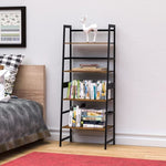 ZUN Bookshelf, Ladder Shelf, 4 Tier Tall Bookcase, Modern Open Book Case for Bedroom, Living Room, 47123647