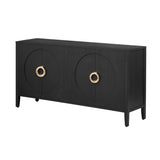 U_Style Sophisticated Fir Veneer Cabinet with Textured Finish,Suitable for Corridor, Entrance, N711P235226B