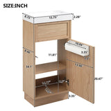 15.75" Bathroom Vanity with Reversible Resin Sink, MDF Cabinet with Adjustable Shelf and N729P285513N