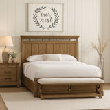 2 Drawer Nightstand w/ Tray - Caramel Finish B2699P353071