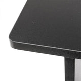 ZUN High-quality Integrated Melamine Board Computer Desk with Drawer 8526 Black 24627158