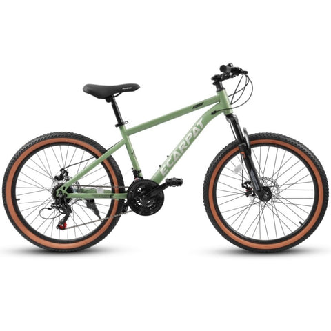 ZUN Ecarpat Mountain Bike 27.5 Inch Wheel, 21-Speed Disc Brakes Trigger Shifter, Carbon Steel Frame Mens W2563P156279
