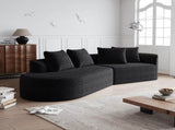 Modern Upholstered Oversized Sectional Sofa, 112-Inch Chenille 4-Seater Extra Deep & Wide Seat W834P323319