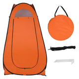 ZUN 1-2 Person Portable Pop Up Toilet Shower Tent Changing Room Dressing Tent Camping Shelter Orange 11685588