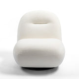 Luxury Modern Swivel Accent Chair, Tight Back Ice Flower Velvet Sofa Chair, Minimalist Style Comfy W2664P256538