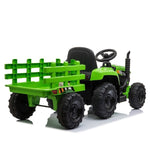 ZUN 12V Kids Ride On Tractor with Trailer, Battery Powered Electric Car w/ Music, USB, Music, LED W2181137981