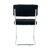Modern simple light luxury dining Black Family bedroom stool back Dressing Student W210P198972
