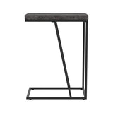 Rustic Grey and Sandy Black Rectangle Accent Table B062P153643