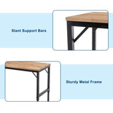 48" Heavy-Duty Adjustable Workbench for Garage, Rubber Wood Shop Table W/Rubber Pads, Hardwood W1422P218517