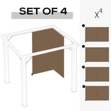 Universal Gazebo Sidewallt Coffee-AS 42446349