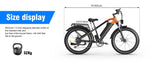 ZUN Electric Bike 1000W Motor Fat Tire 26x4 Mountain Bike T3177P268164