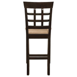 Beige and Cappuccino Upholstered Counter Height Stools B062P153489