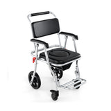 4-in-1 Commode Wheelchair Bedside/Shower/Raised Toilet Seat, 10" Wheels, Foldable, 02069961