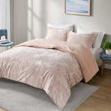King/Cal King Crushed Velvet Sherpa Reversible Comforter Set B035129826