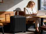 ABS Trolley Case 20in 24in 28in 3PCS Suitcase Set Vertical Striped Frosted Case Suitcase Black 70818180