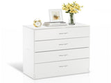 Modern Simple 4-Drawer Dresser White 02500867