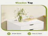 5 Drawer Storage Cabinet with Wheels for Bedroom, Home, Office Organization, White 48905410