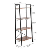Simple And Beautiful Four Story Steel Wood Bookshelf 20516575