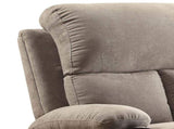 Grey Recliner with Cup Holder B062P215453