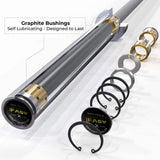 Barbell Bar Plates 7.2Ft Solid Iron Fitness Weightlifting 78948074