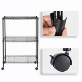 Chrome 3-Tier Shelving All-Purpose Utility Cart 43951532