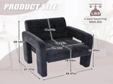 Modern Minimalist Casual Single Armchair Living Room, Bedroom, Office Area Upholstered Chair 17513857