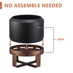 ZUN Outdoor Smokeless Fire Pit Stove 18'' for Camping Bonfire, Wood Place Firepit with W2640P224973