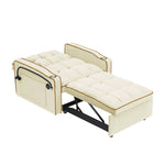 ZUN 1 versatile foldable sofa bed in 3 lengths, modern sofa sofa sofa velvet pull-out bed, adjustable W2564P168267