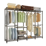 ZUN Wire Garment Rack Heavy Duty Clothes Rack,Closet Organizer Metal Garment Rack Portable Clothes 85070014