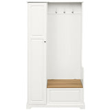 ON-TREND Stylish Design Hall Tree with Flip-Up Bench, Minimalist Hallway Shoe Cabinet with WF304223AAK