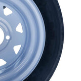 2x 5.30-12 Trailer Tires on 12" 4 Lug P811 1050 LBS Width4" 04058041