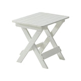 HIPS Foldable Small Table and Chair Set with 2 Chairs and Rectangular Table White W1209107731